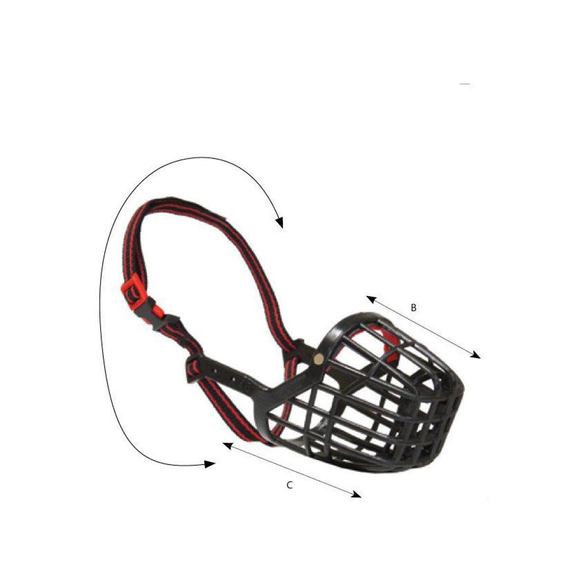 CROCI - Bozal para perros de plástico y nylon - talla 9