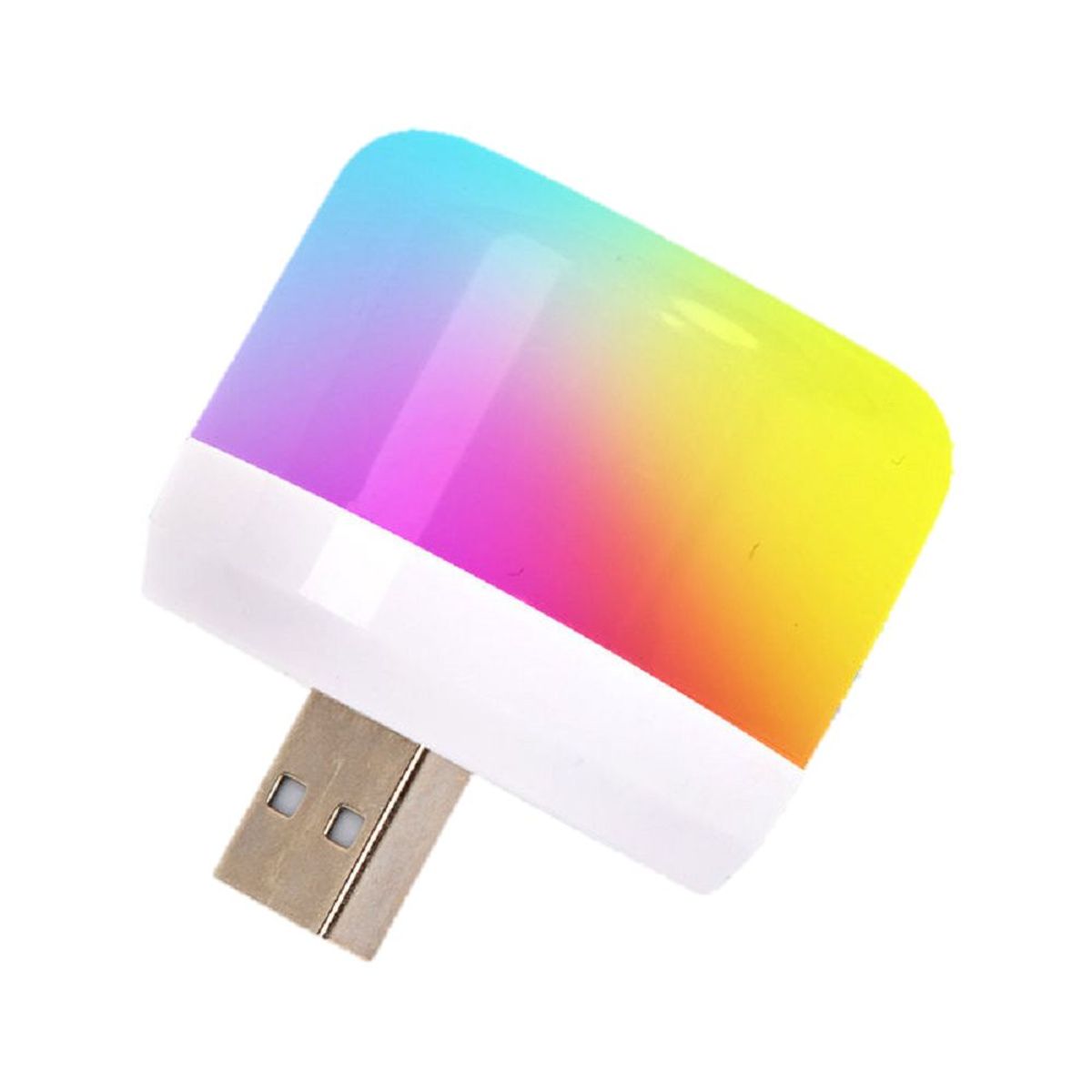 GENERICO - Foco entrada USB Portátil bombilla fiestas con luces LED de colores