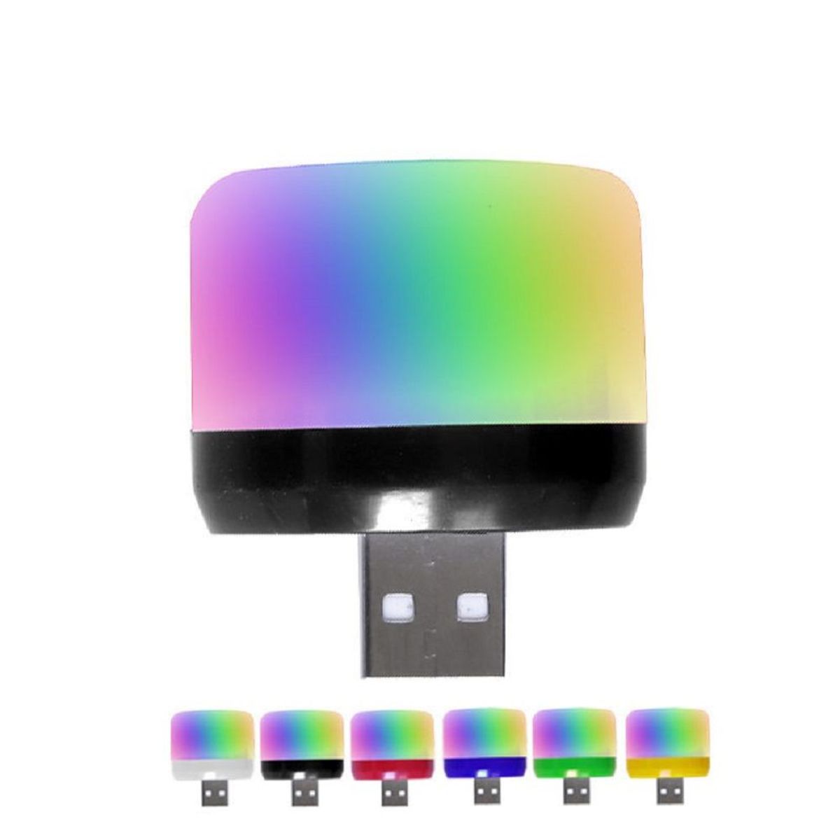 GENERICO - Foco entrada USB Portátil bombilla fiestas con luces LED de colores