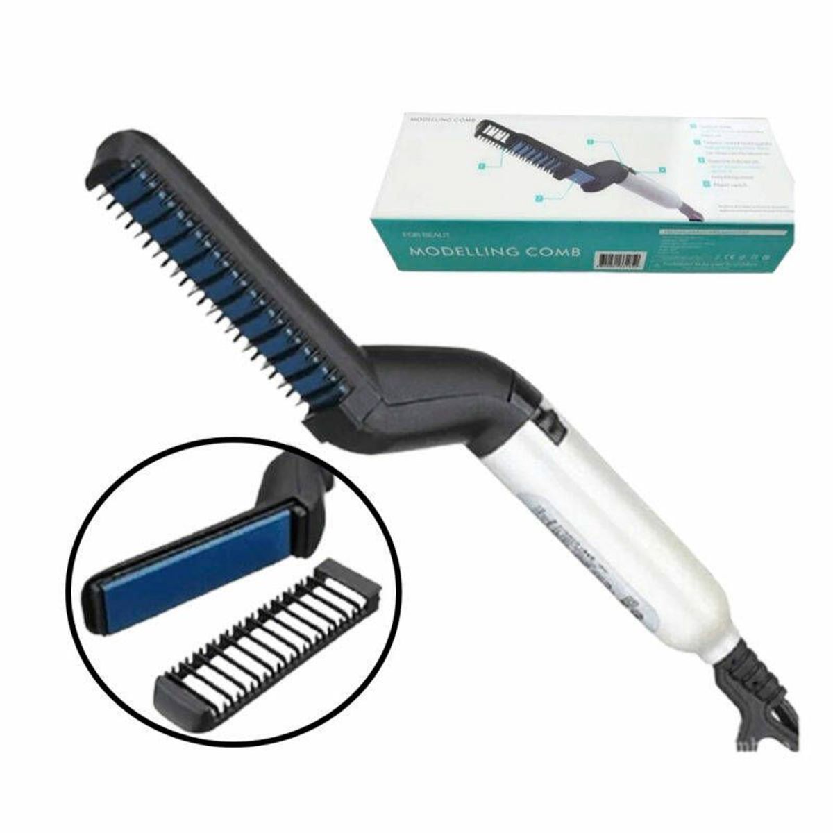 SM - Plancha Laceador De Cabello Barba Tipo Peine