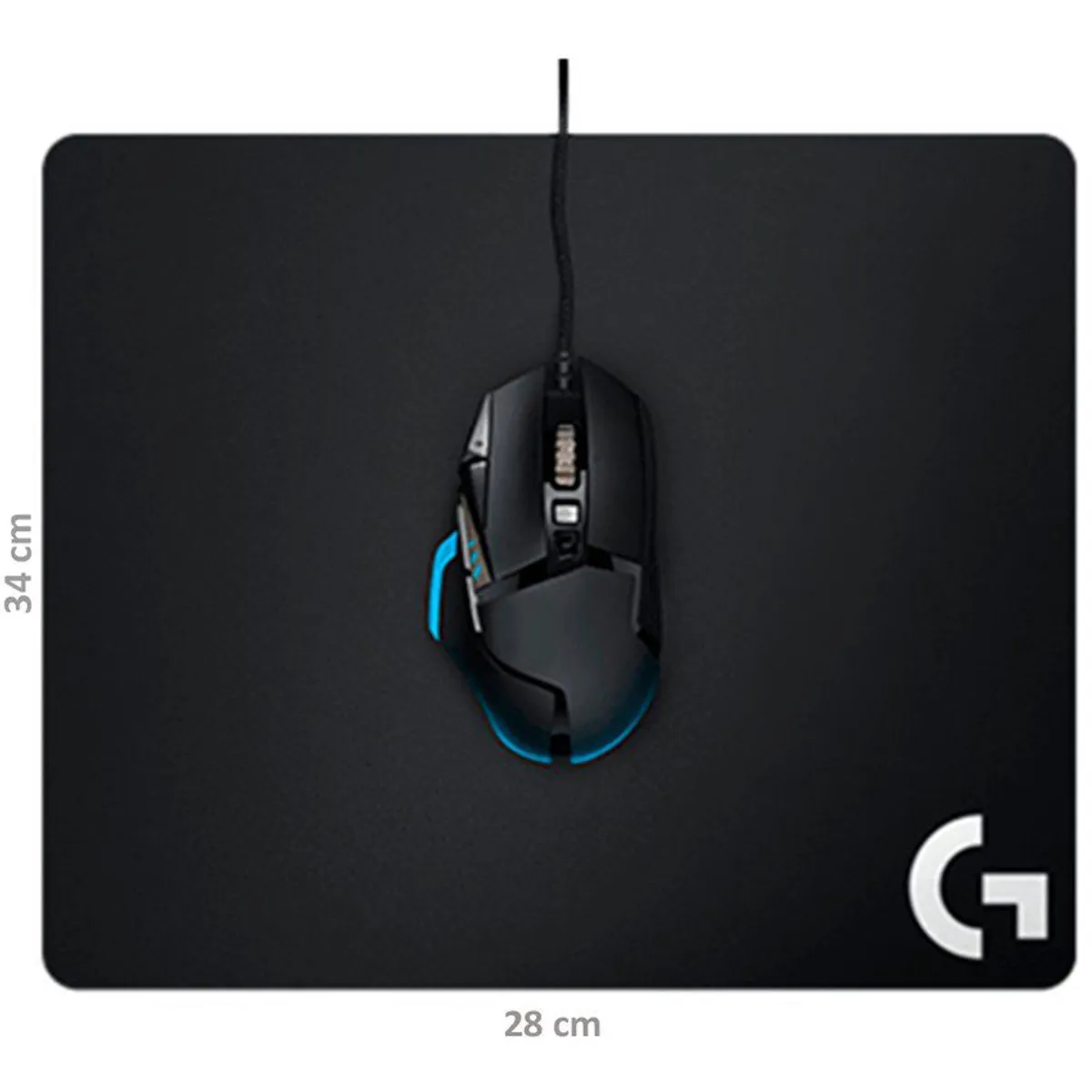 LOGITECH - Logitech g240 pad mouse gamer con superficie de tela - negro