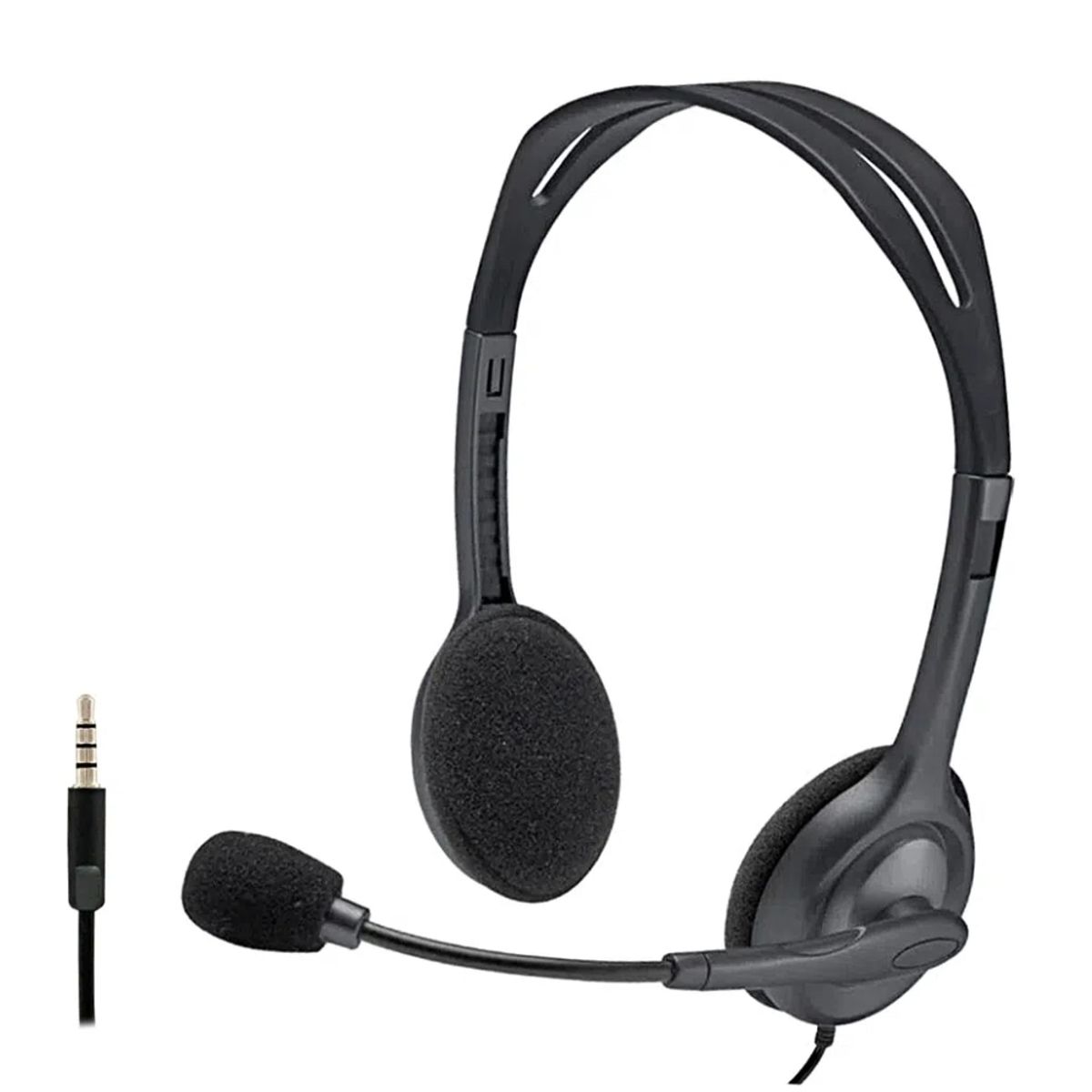 LOGITECH - Audífonos con Mircrof Logitech H111 Stereo jack 3,5 mm Negro
