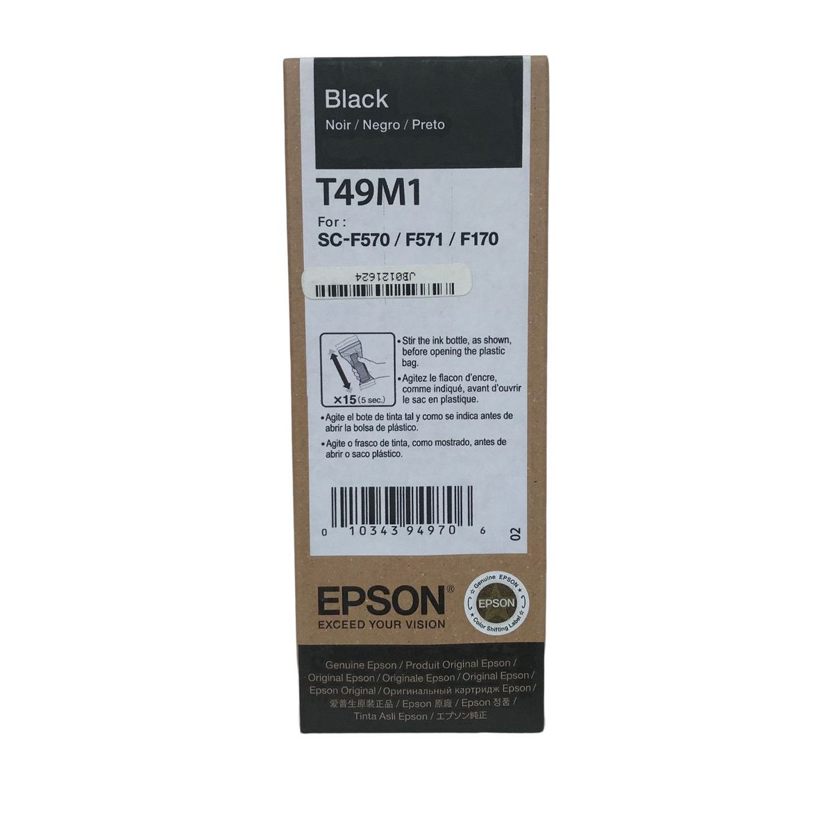 EPSON - Tinta Epson T49M Negro F170  F570 - Botella 140 ml
