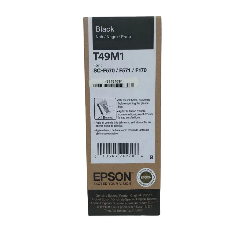 EPSON - Tinta Epson T49M Negro F170  F570 - Botella 140 ml