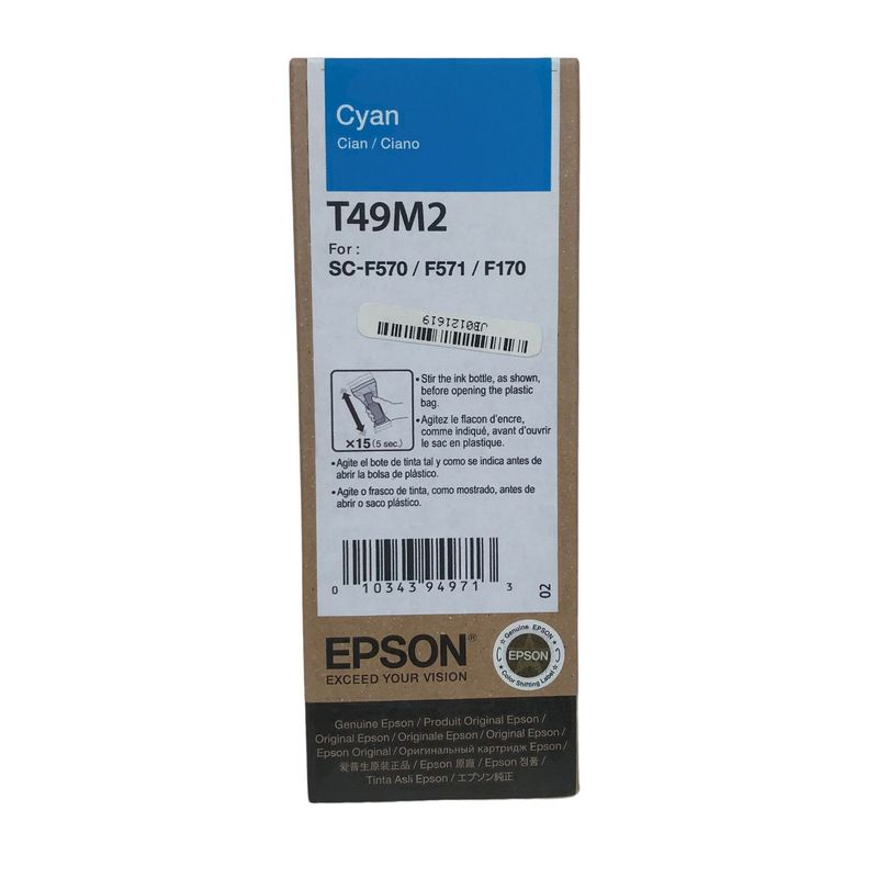 EPSON - Tinta Epson T49M Cyan F170 F570 - Botella 140 ml
