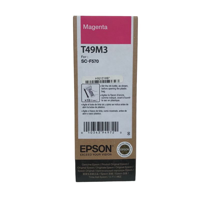 EPSON - Tinta Epson T49M Magenta F170  F570 - Botella 140 ml