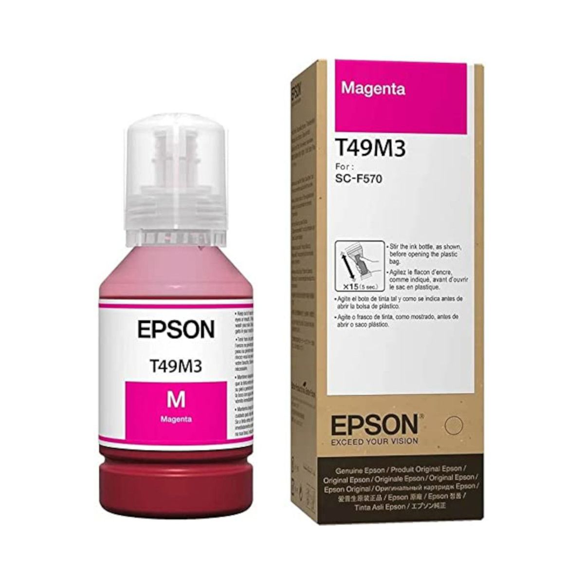 EPSON - Tinta Epson T49M Magenta F170  F570 - Botella 140 ml