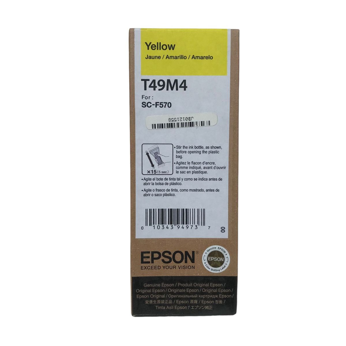 EPSON - Tinta Epson T49M Amarillo F170  F570 - Botella 140 ml