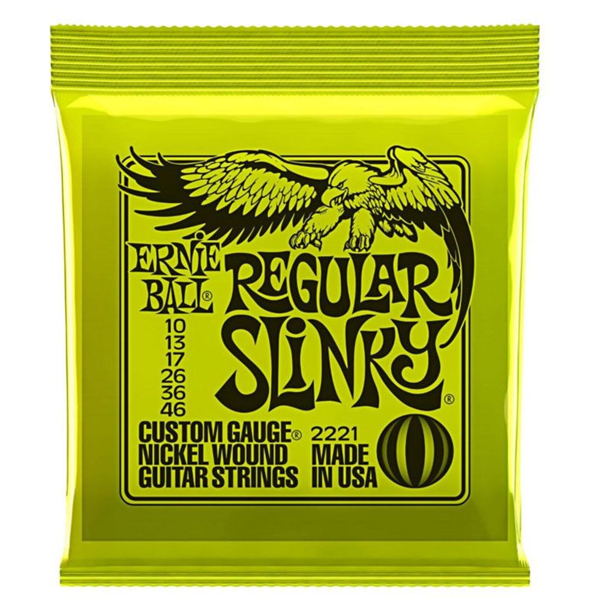 ERNIE BALL - Set cuerdas para guitarra eléctrica Ernie Ball 2221 10-46