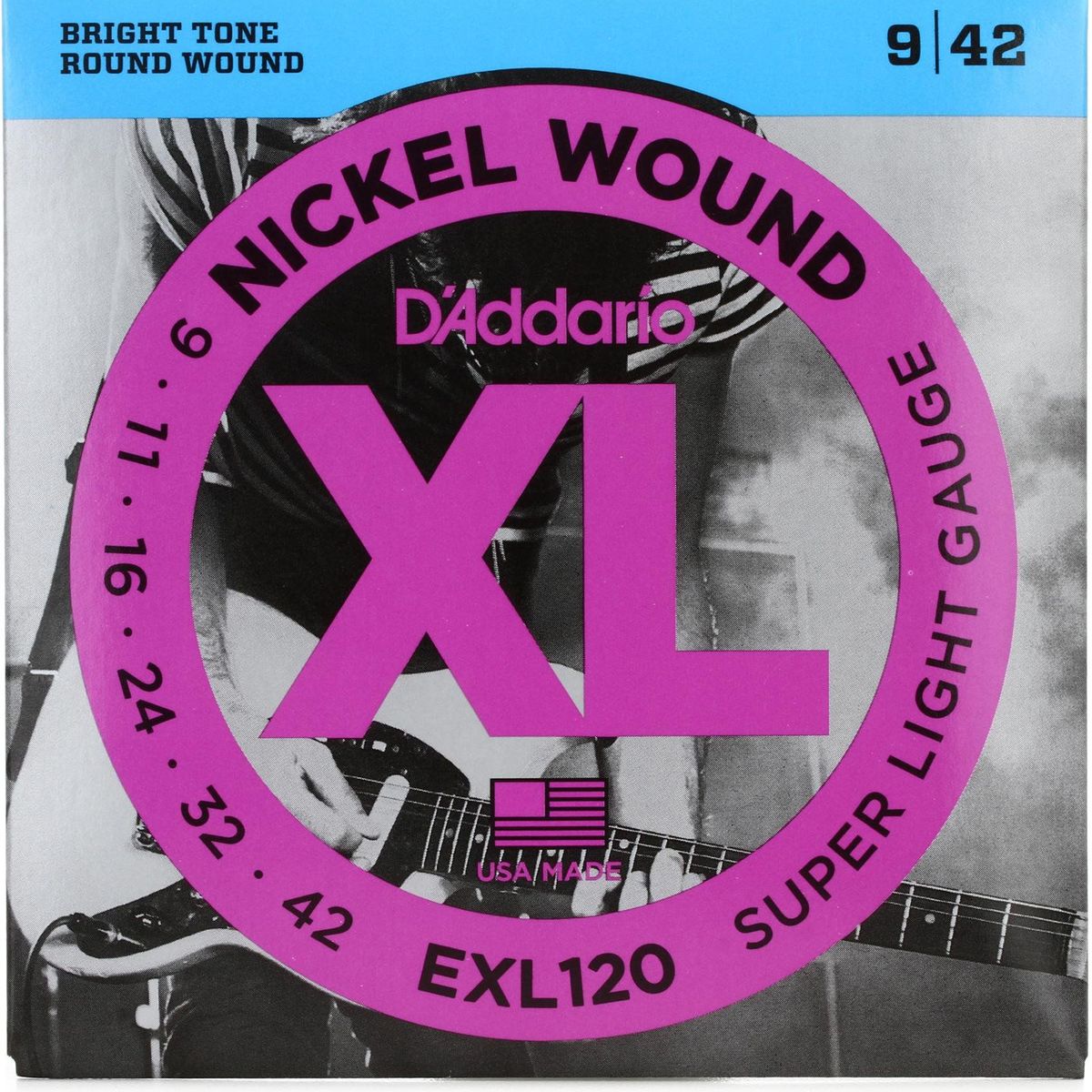D ADDARIO - Set cuerdas para guitarra eléctrica Daddario EXL120 09-42