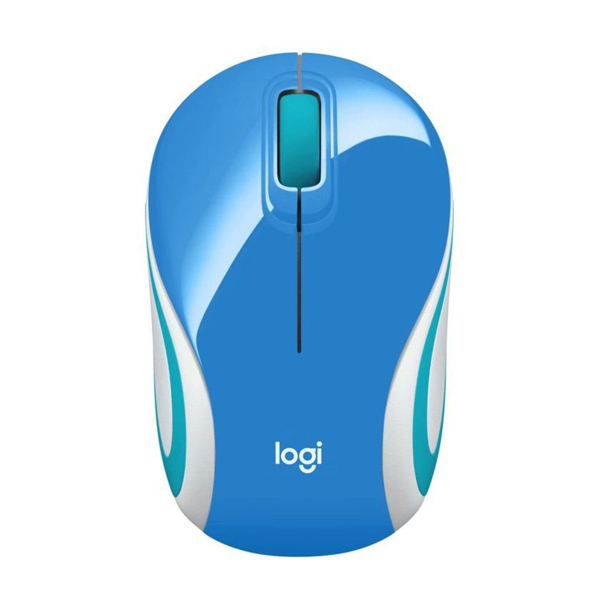 LOGITECH - Mouse logitech m187 inalámbrico mini refresh - azul