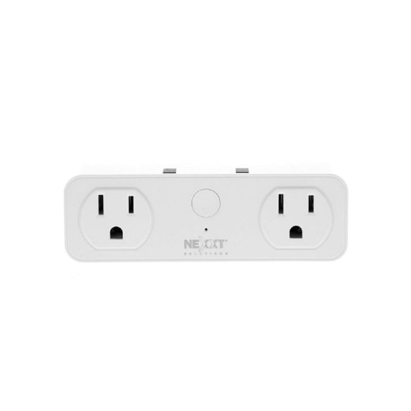 NEXXT SOLUTIONS - ENCHUFE INTELIGENTE NEXXT 2 CONECTORES MAS 2 PUERTOS USB BLANCO