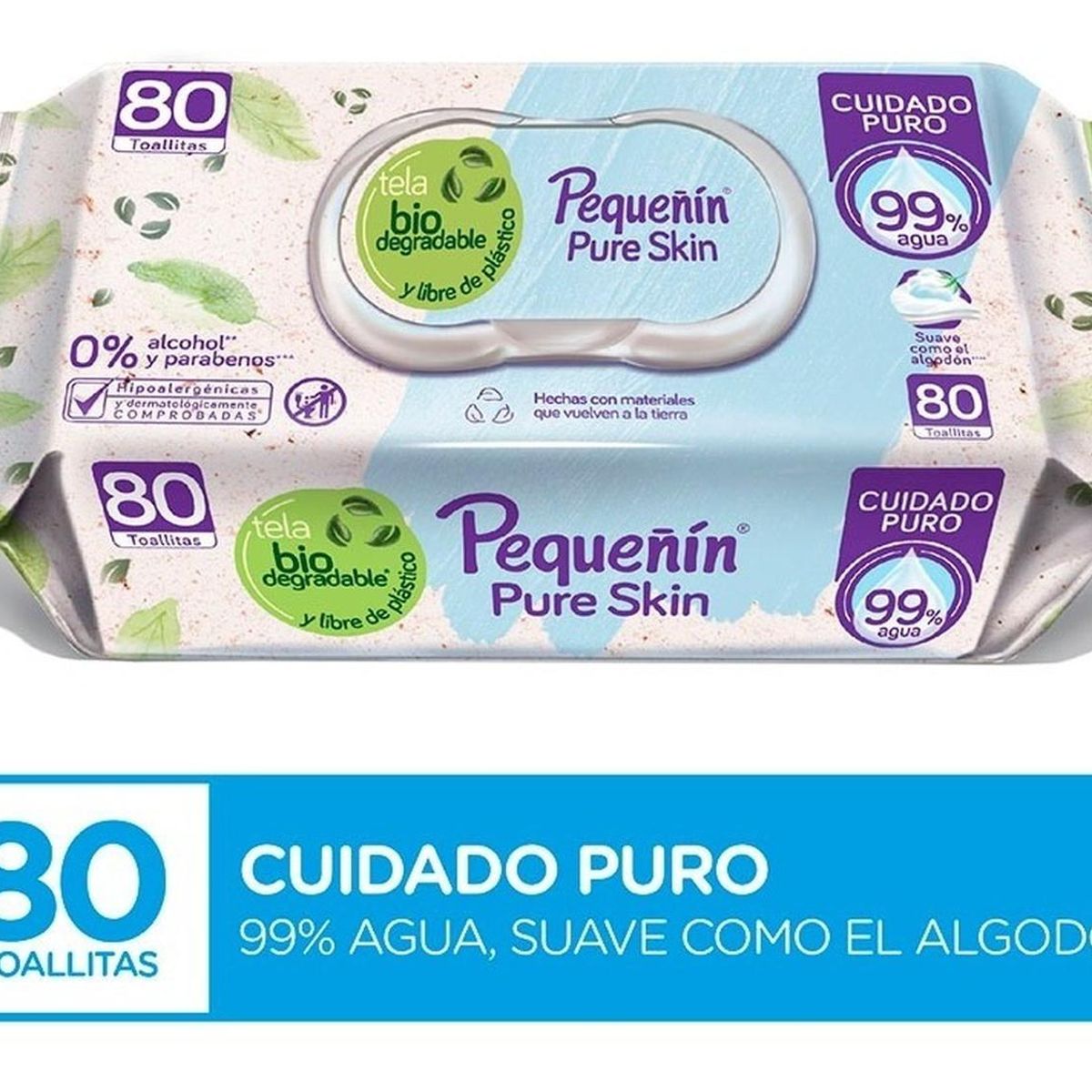 PEQUEÑIN - Pequeñin Toallitas Húmedas Pure Skin x80und