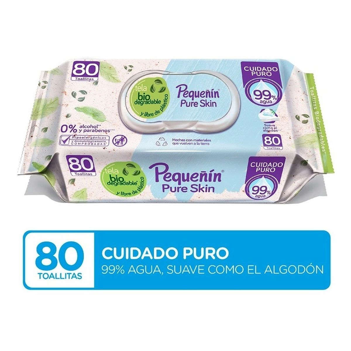 PEQUEÑIN - Pequeñin Toallitas Húmedas Pure Skin x80und