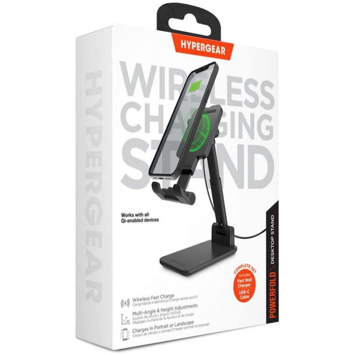 HYPERGEAR - CARGADOR INALAMBRICO HYPERGEAR 10W IPHONE SE-11-12-13-13PRO-13PRO MAX