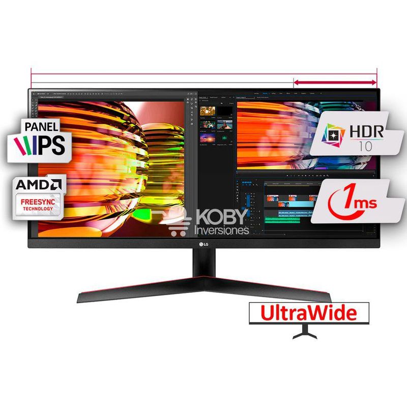 LG - Monitor 29 Ultra Wide lG 29WP60G-B IPS 1ms displayport