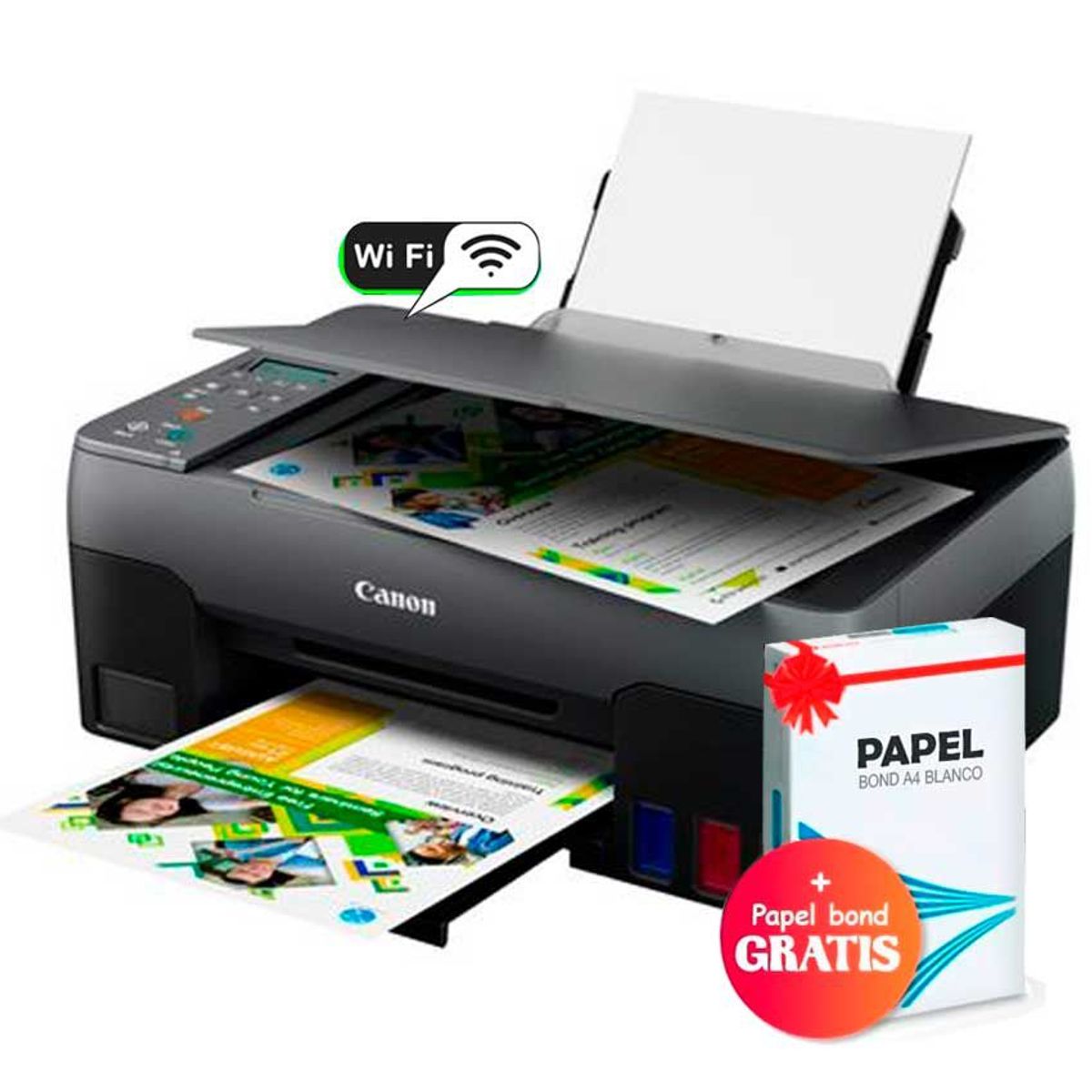 CANON - Impresora Canon G3160 Imprime Copiadora Escaner WIFI inyección a tinta