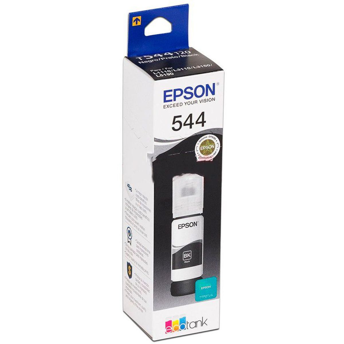 EPSON - Tinta epson 544 negro t544120 l1110/l3110/l3150/3160/5190
