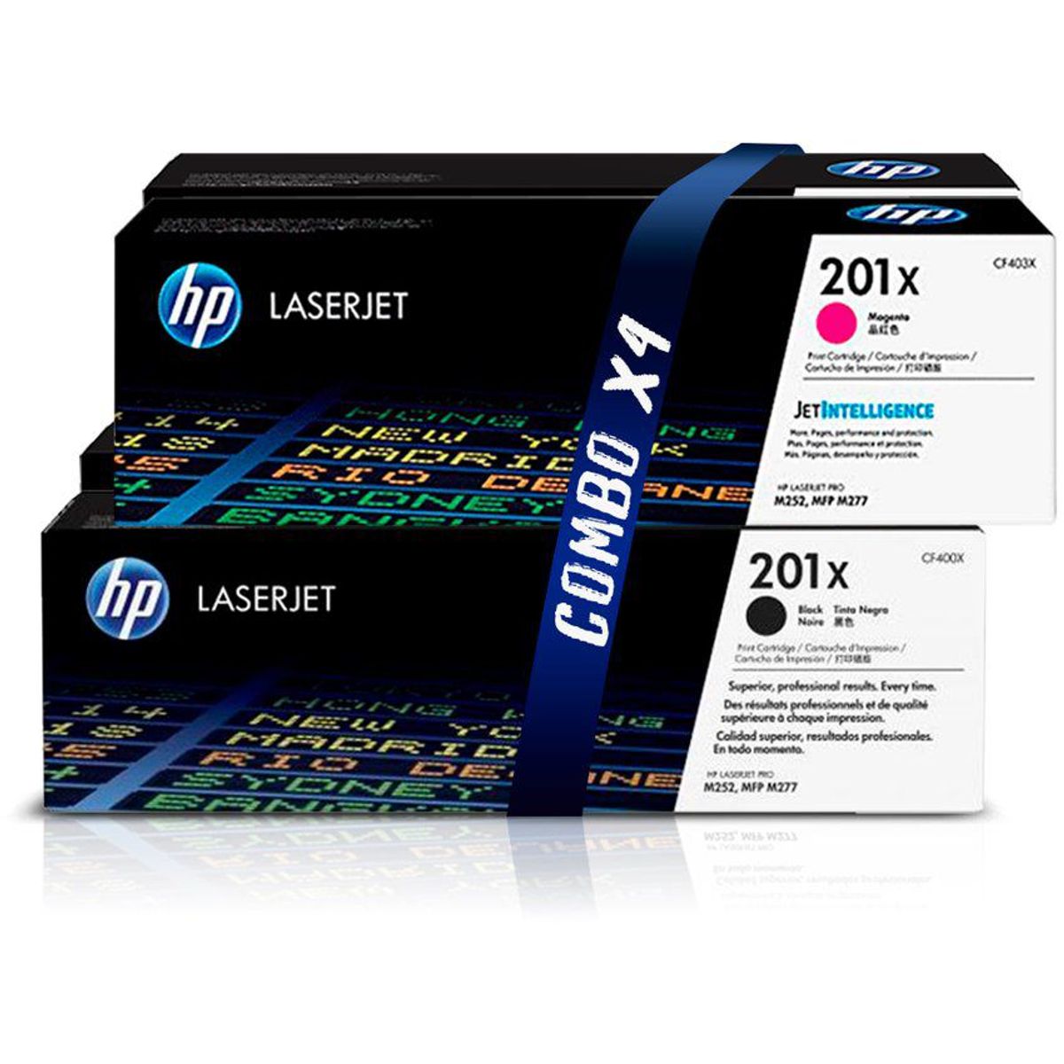 HP - Hp 201x combo x4 toner para m277dw m252dw c  m  y  bk