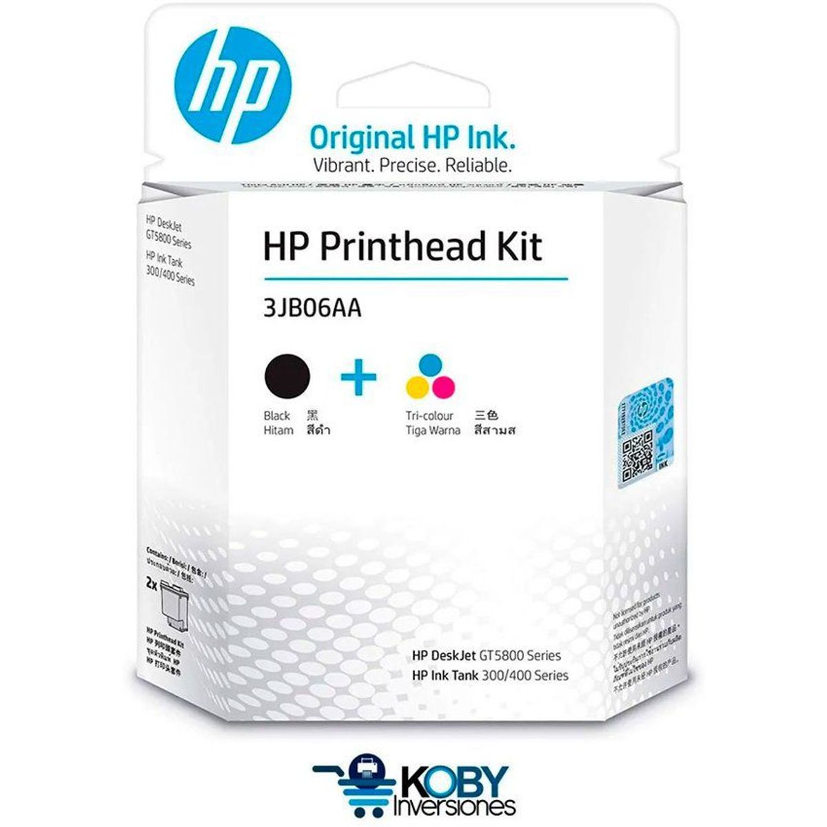 HP - Cabezal hp 3jb06aa gt5820 / 5810 / 315 / 415 m0h51a m0h50a negro – color