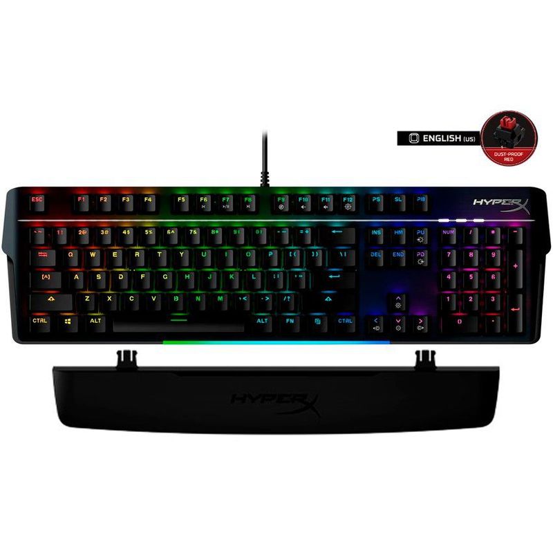 HYPERX - Hyperx alloy mkw100 teclado mecanico 100 + reposa muñeca - red inglés
