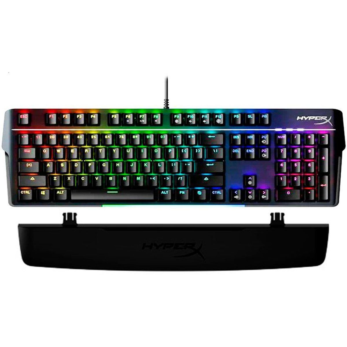 HYPERX - Hyperx alloy mkw100 teclado mecanico 100 + reposa muñeca - red inglés