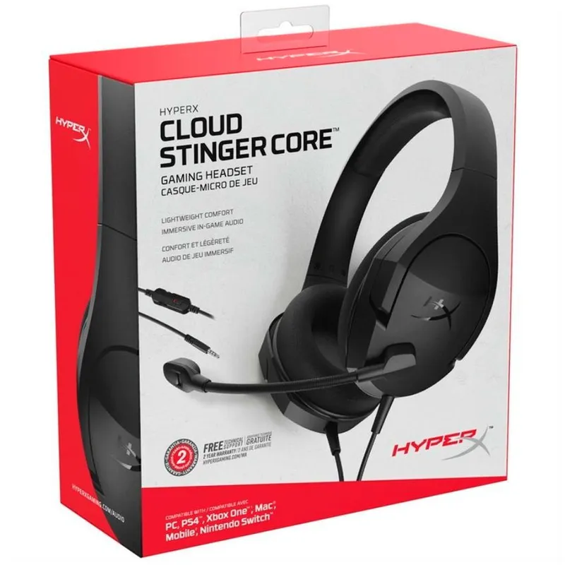 HYPERX - Audífono gamer hyperx cloud stinger core pc ps4 xbox