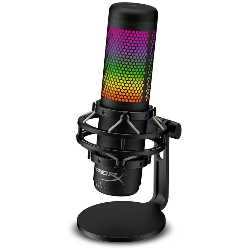 HYPERX - Micrófono profecional hyper x quadcast s usb  led rgb - negro