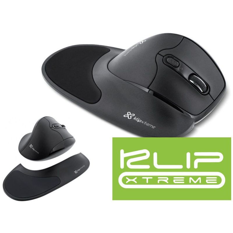 KLIPXTREME - Mouse ergonómico inalambrico klipxtreme kmw-750 usb