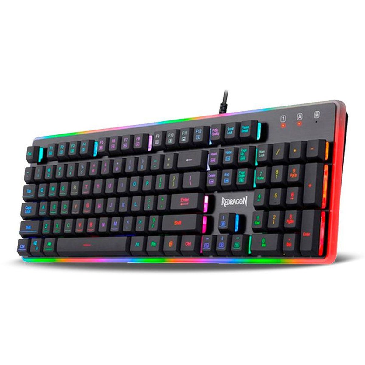 REDRAGON - Teclado semimecánico redragon dyaus k509 - led rgb