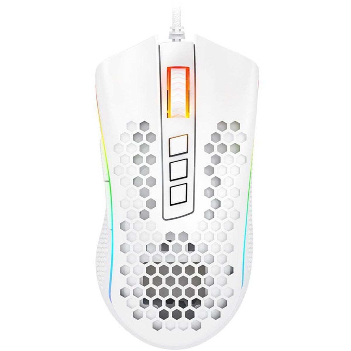 REDRAGON - Mouse gamer  redragon storm elite  16000 dpi, 8 botones - blanco