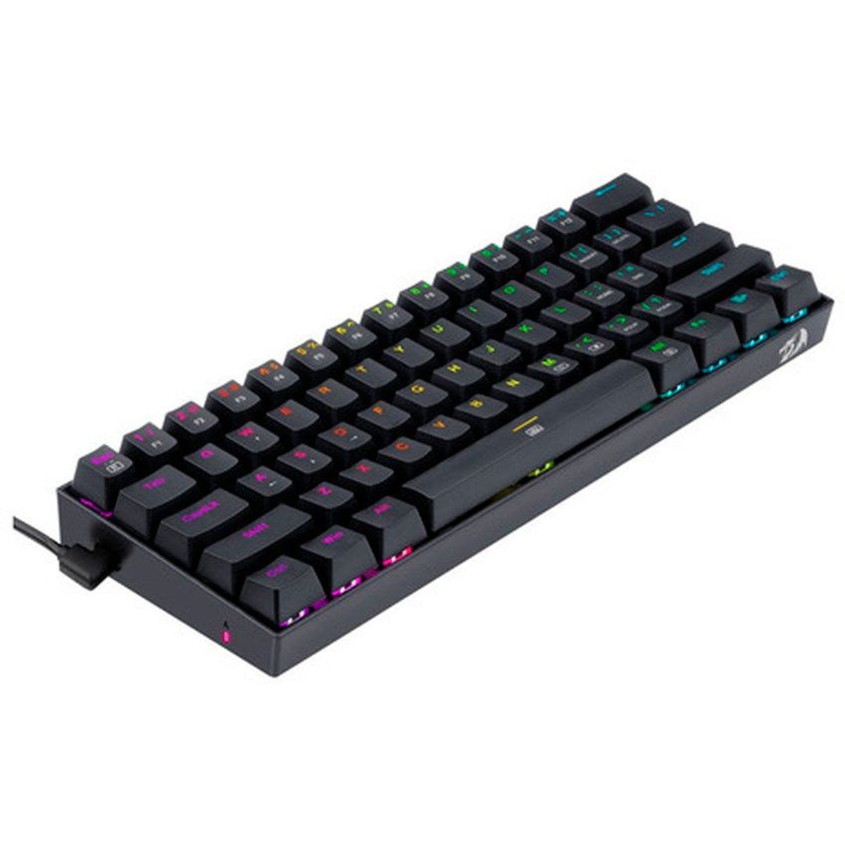 REDRAGON - Teclado redragon dragonborn 60 - negro rgb switches brown