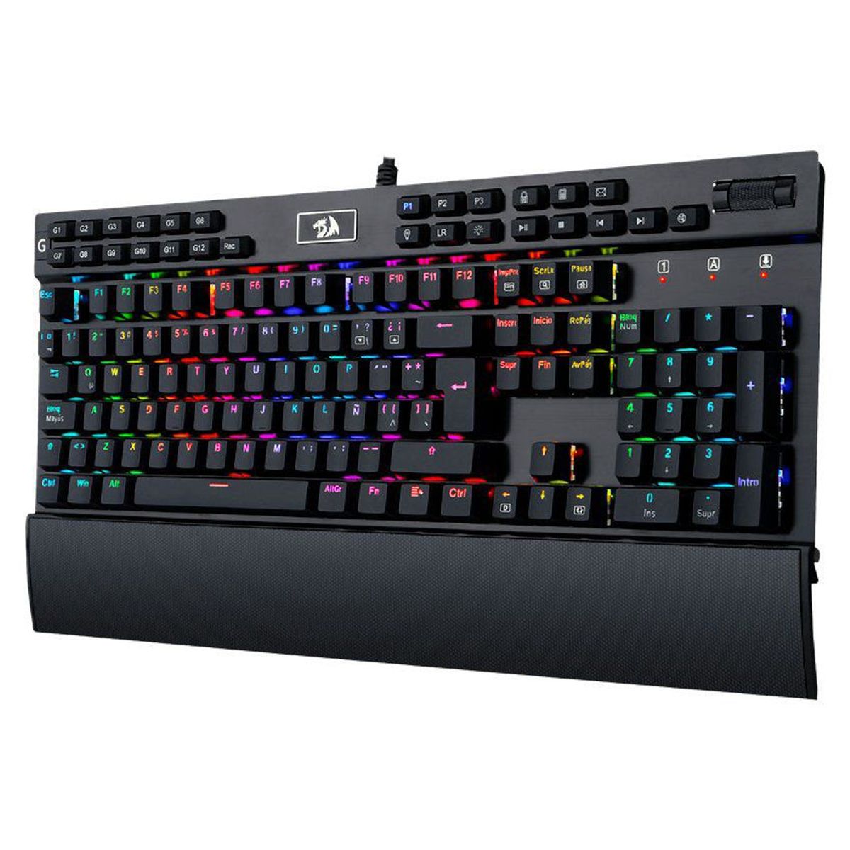 REDRAGON - Teclado gamer mecánico redragon yama rgb k550 - español - negro