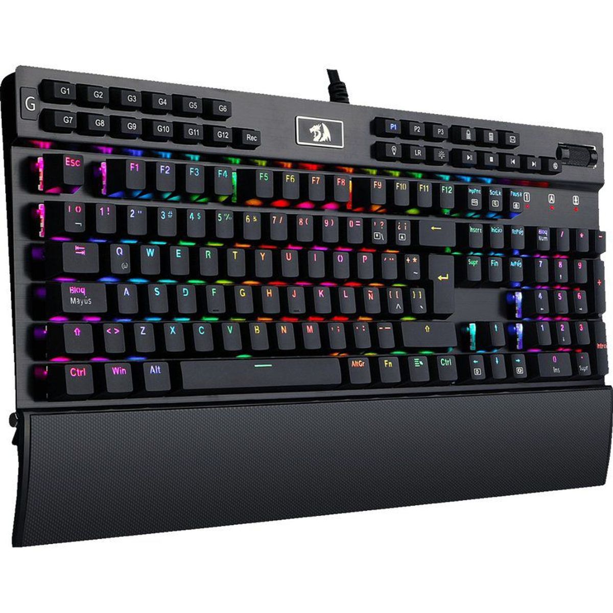 REDRAGON - Teclado gamer mecánico redragon yama rgb k550 - español - negro