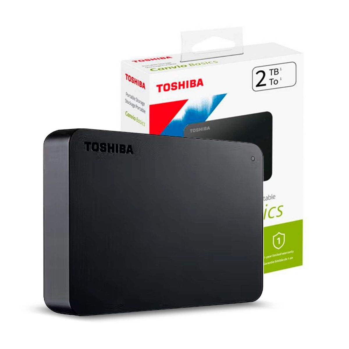TOSHIBA - Disco duro toshiba externo 2tb  hdtb420xk3aa - negro