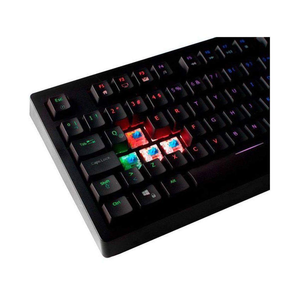 VSG - Teclado mecánico vsg quasar negro rgb switche brown