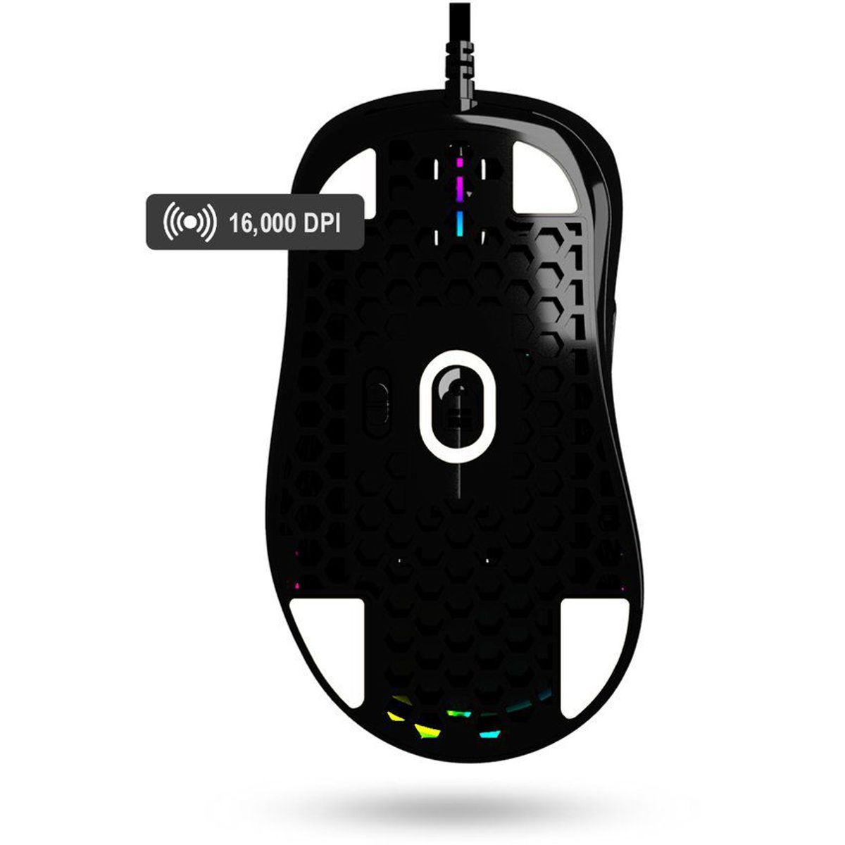 VSG - Vsg aquila air mouse gamer 61gr 16000 dpi 400ips - negro brillante