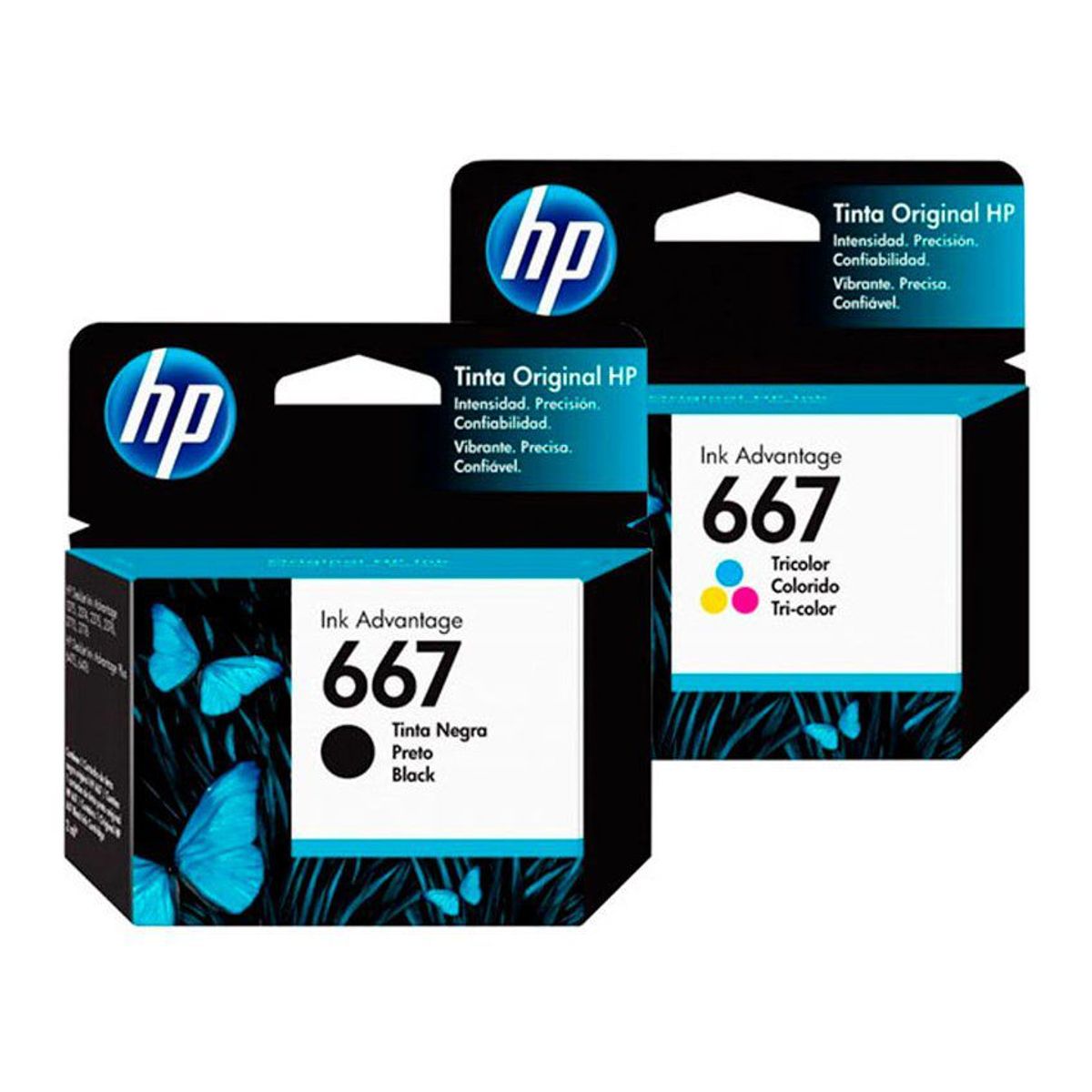 HP - Tinta hp 667 negro + color 2375 2775 2776 2375