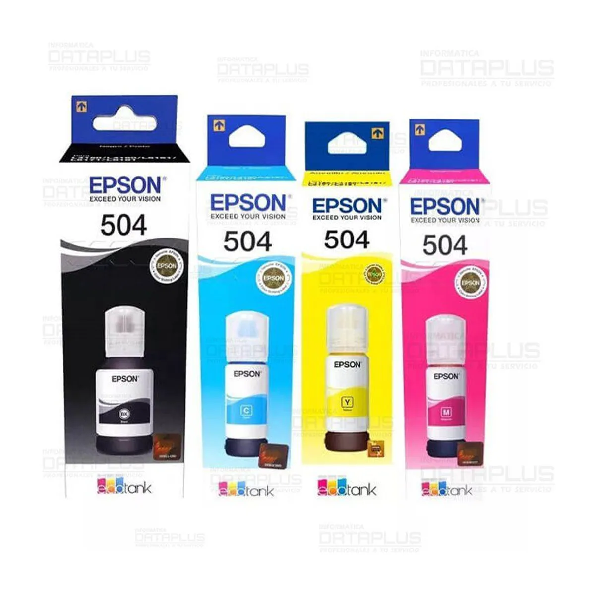 EPSON - Kit de Tinta Epson T504 Colores y Negro L4160 L6191 L6161 L4150 L61714