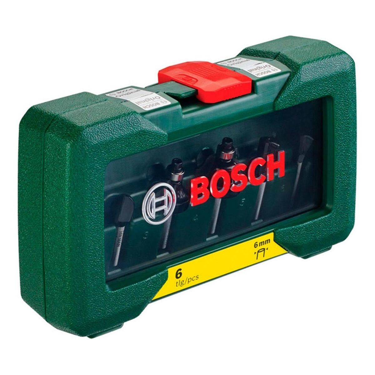 BOSCH - Set 6 fresas vástago para madera bosch 1/4" hm
