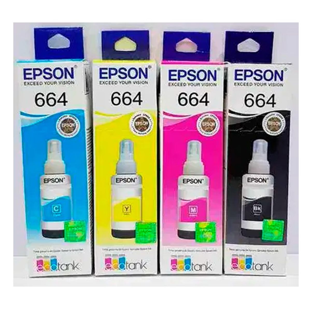 EPSON - Set 4 tintas EPSON T664 Sistema Continuo l395 l380 l575 l555