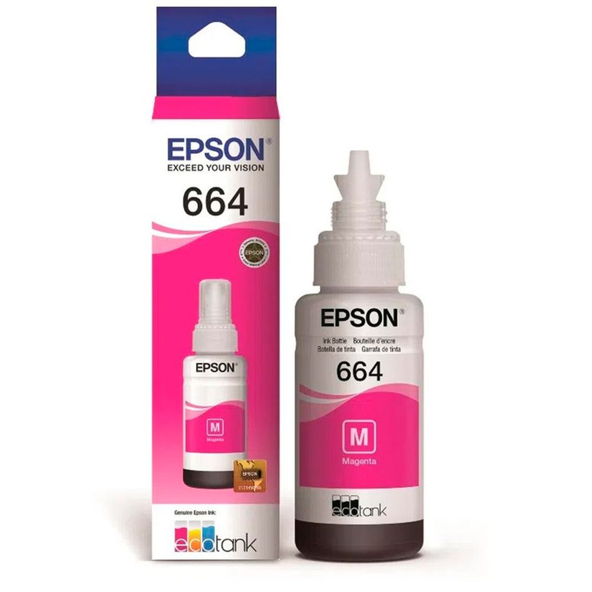 EPSON - Set 4 tintas EPSON T664 Sistema Continuo l395 l380 l575 l555