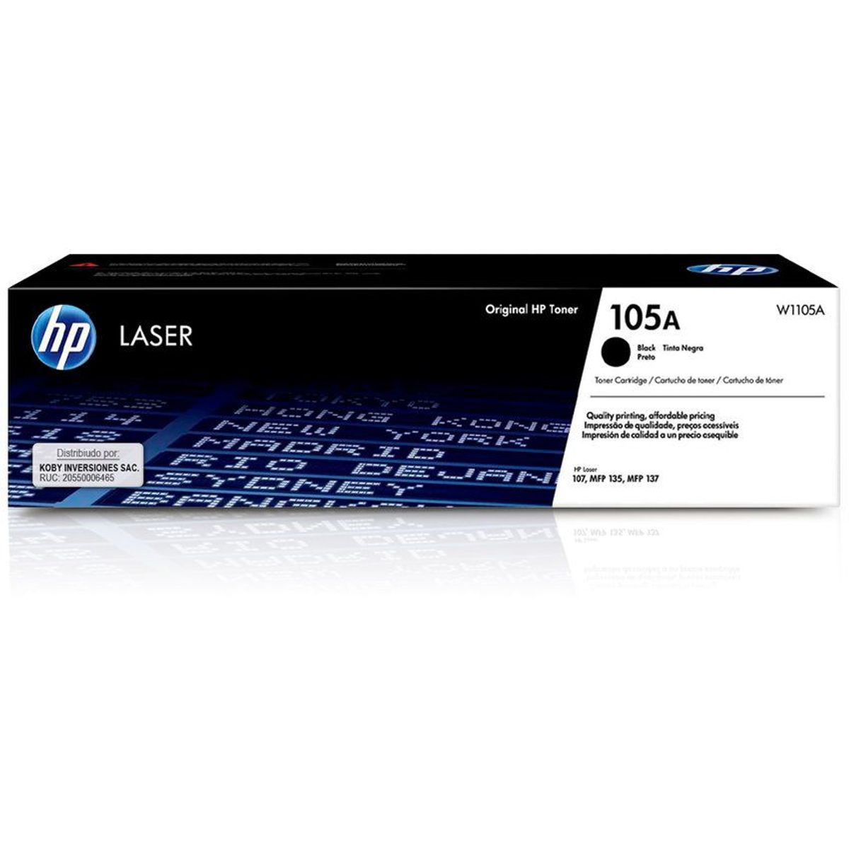 HP - Tóner Hp 105A para laser 107w 135 137fnw - w1105a  negro