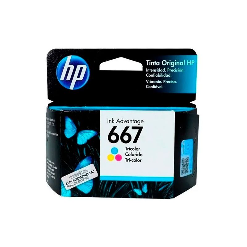 HP - Tinta HP 667 colores 2375 2775 2776 2375