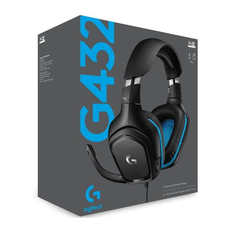 LOGITECH - Audífono logitech g432 gamer 7.1 usb - negro