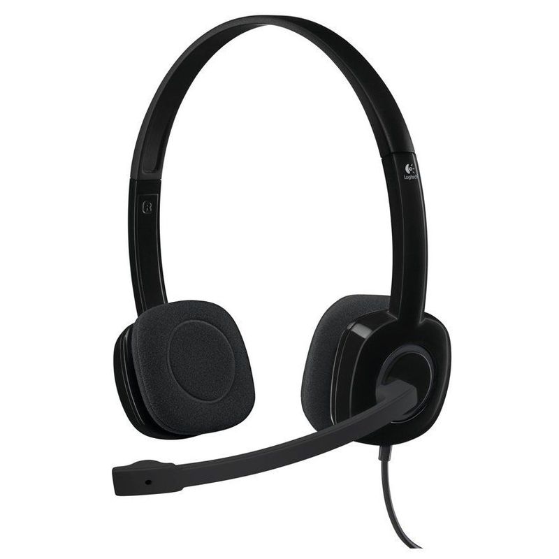 LOGITECH - Audífono logitech h151 con micrófono para pc - negro