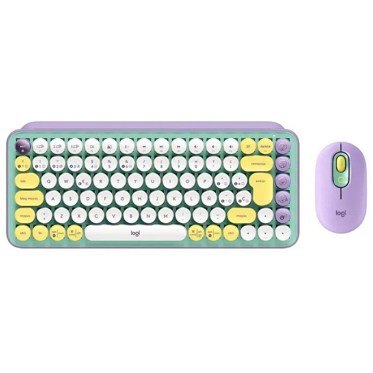 LOGITECH - Kit logitech pop teclado  mouse  pad emojis day dreams