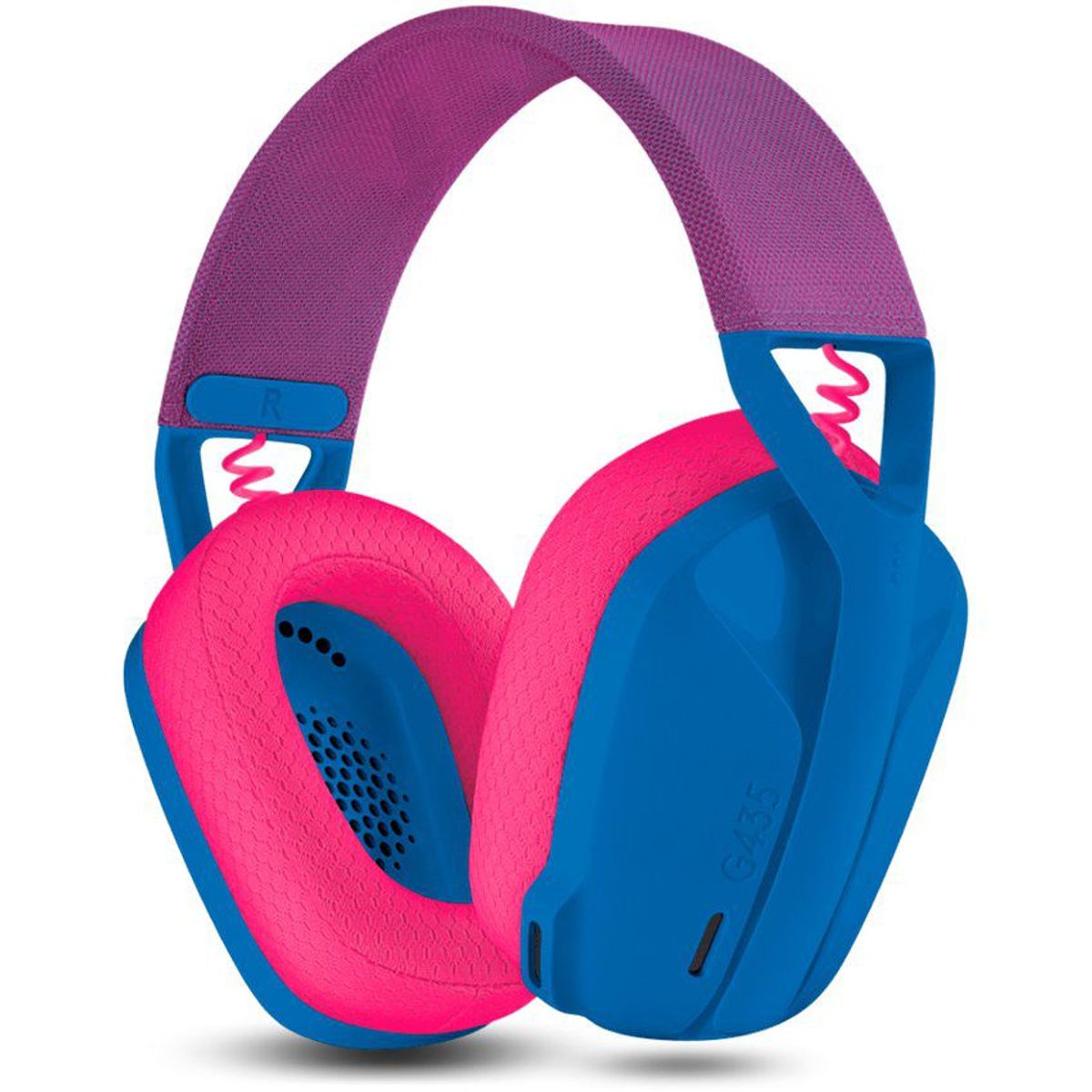 LOGITECH - Audífono logitech inalámbrico gamer g435 bluetooth  - azul y frambuesa