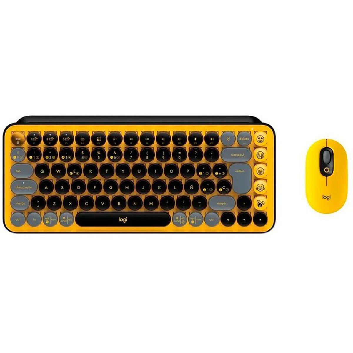 LOGITECH - Kit 3 en 1 logitech pop teclado/ mouse/ pad emojis blast