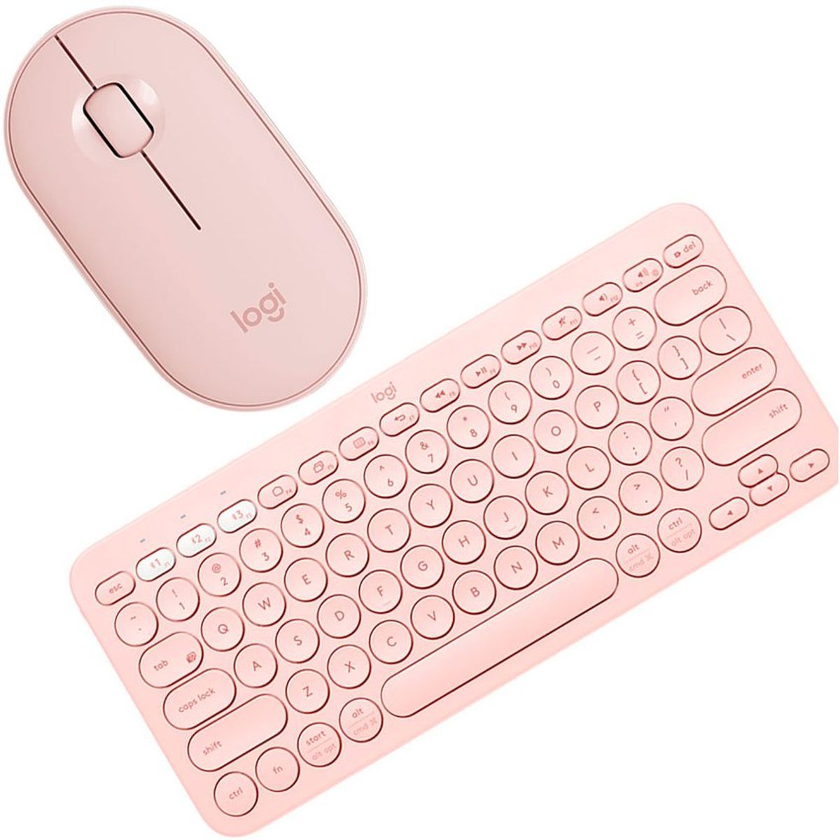 LOGITECH - Combo Teclado k380 Mouse m350 Logitech bluetooth silencioso - rosado